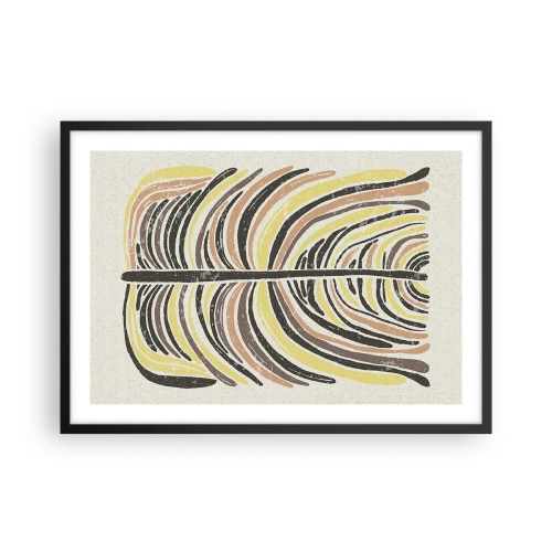 Poster in black frame - Abstract: Life to the Full - 70x50 cm