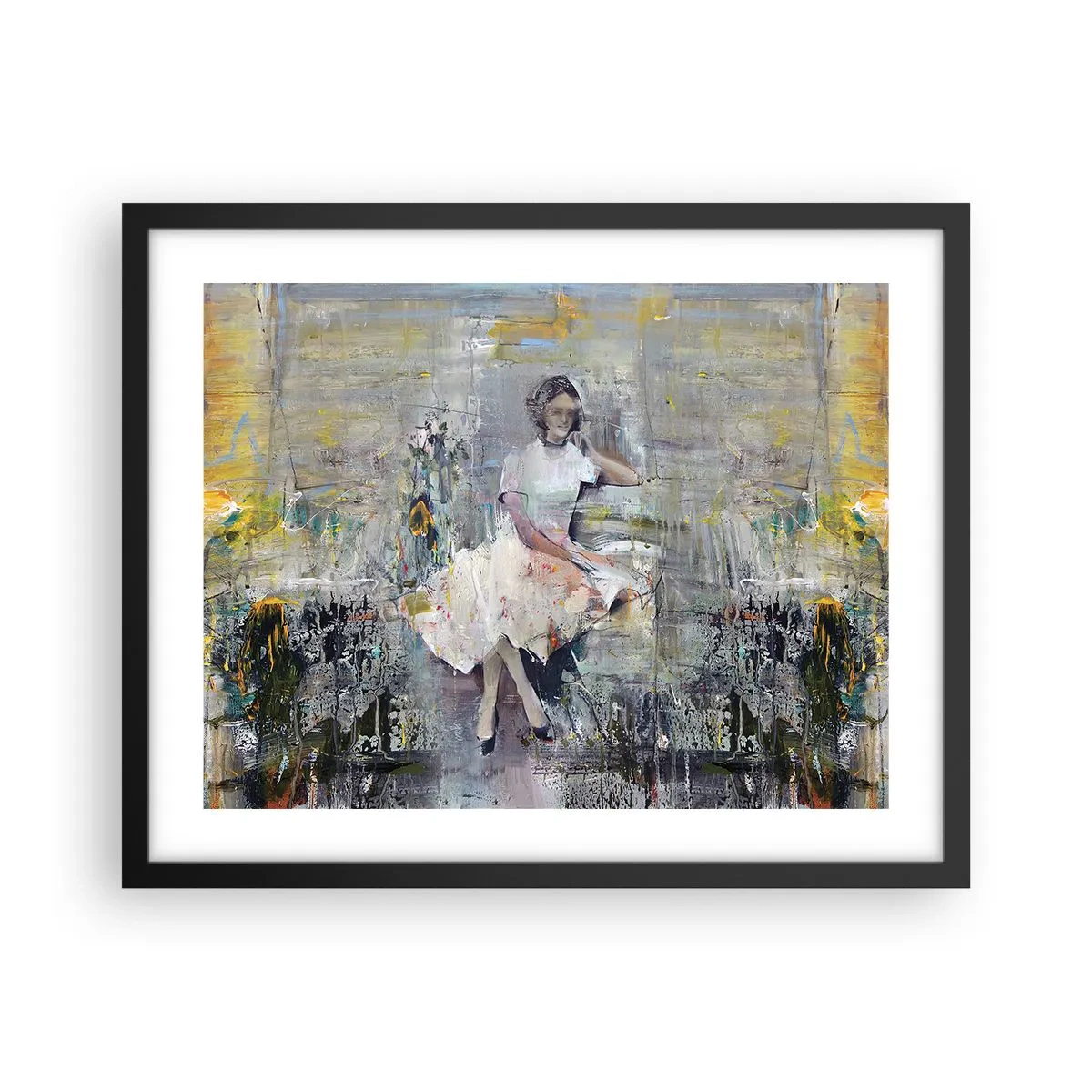 Poster in black frame - Classical and Modern - 50x40 cm