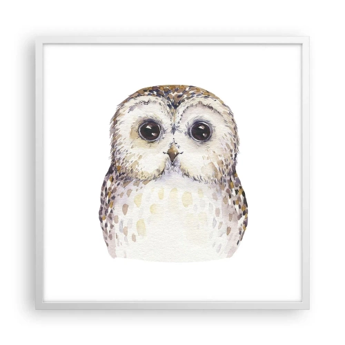 Poster in white frmae - Look Me in the Eyes - 60x60 cm
