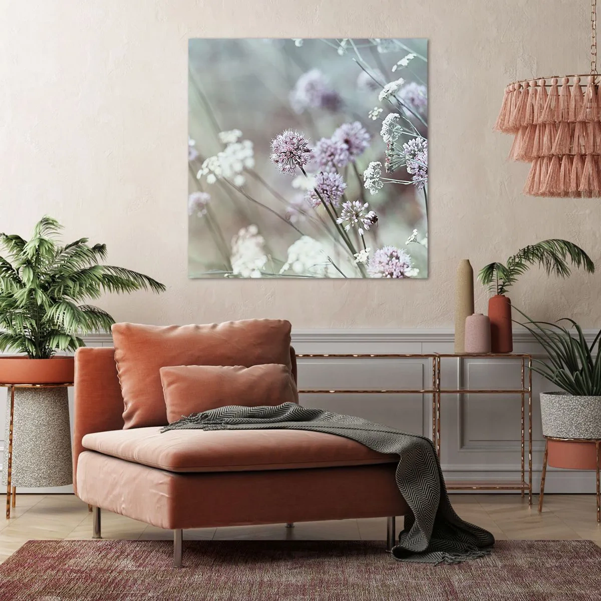 Canvas picture - Sweet Filigrees of Herbs - 60x60 cm