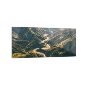 Glass picture - Straight from the Heart of the Mountains - 120x50 cm