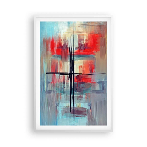 Poster in white frmae - Landscape in a foreign Dimension - 61x91 cm