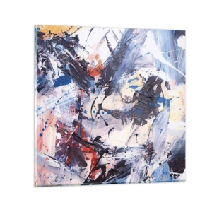 Glass picture - Crazy Dance of Abstraction - 70x70 cm
