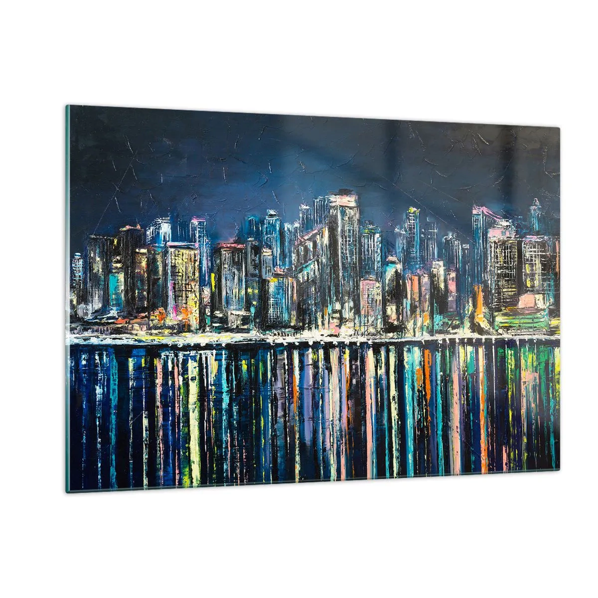 Glass picture - Cascade Of Lights - 120x80 cm