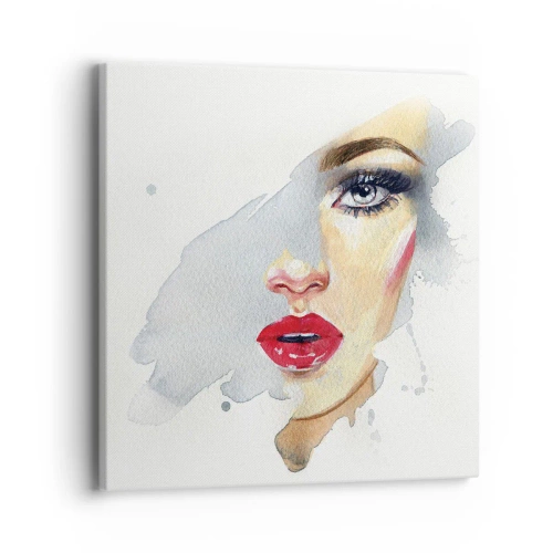 Canvas picture - Reflection in a Waterdrop - 40x40 cm