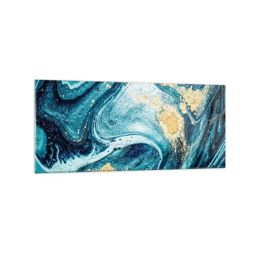 Glass picture - Blue Whirl - 120x50 cm