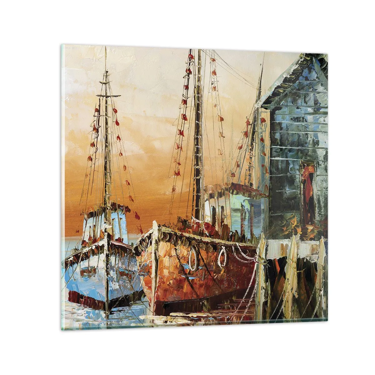 Glass picture - Calm Return - 30x30 cm