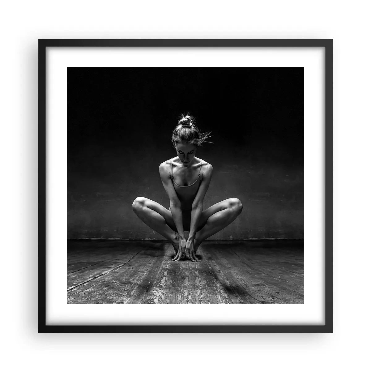 Poster in black frame - Concentration of Dancing Energy - 50x50 cm