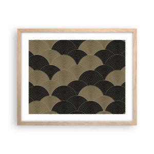 Poster in light oak frame - Unity in Multitude - 50x40 cm