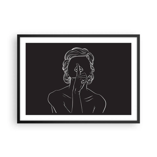 Poster in black frame - Beauty Blossoms in Soul - 70x50 cm