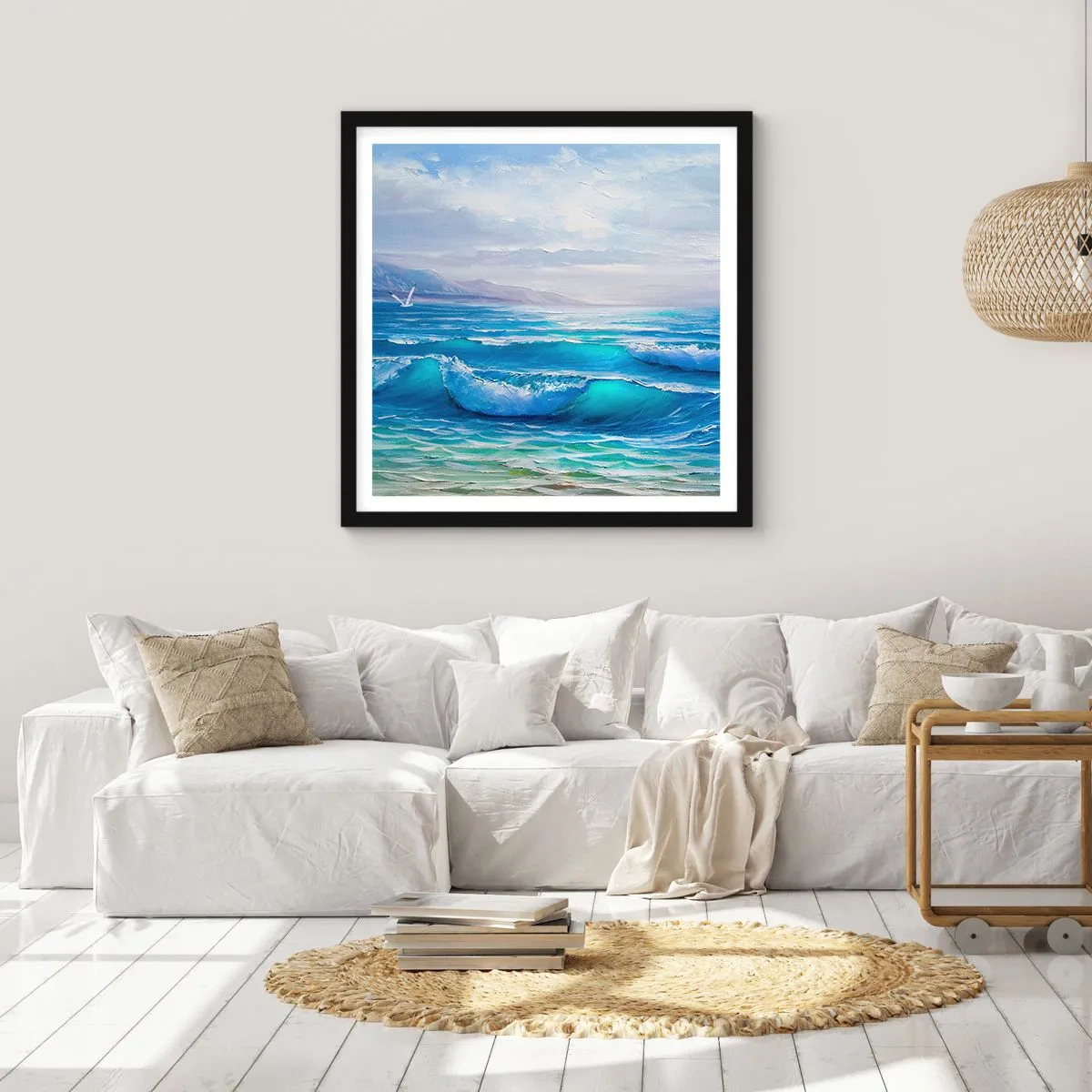 Poster in black frame - It Brings Bliss - 50x50 cm