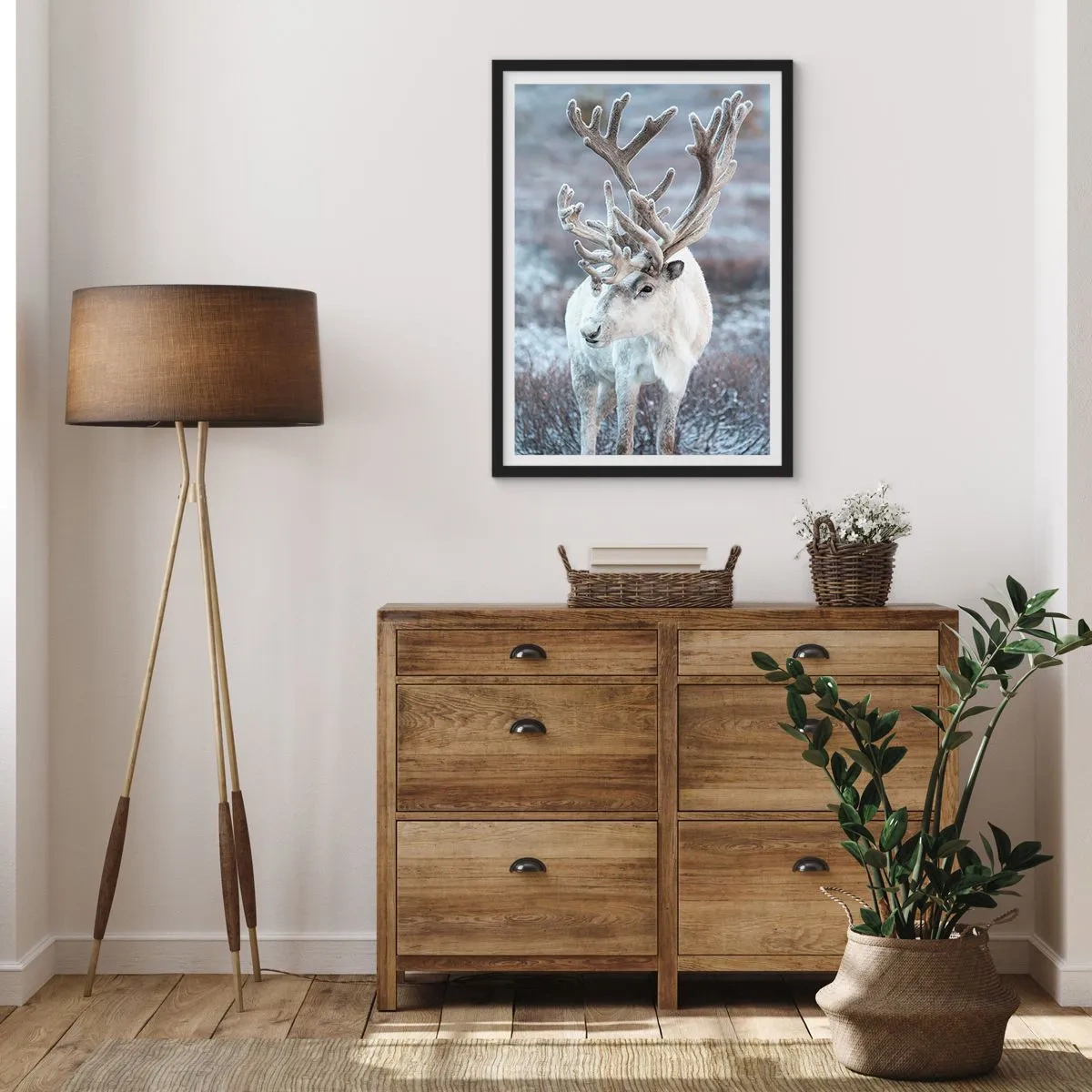 Poster in black frame - Portrait in the Sun - 70x100 cm