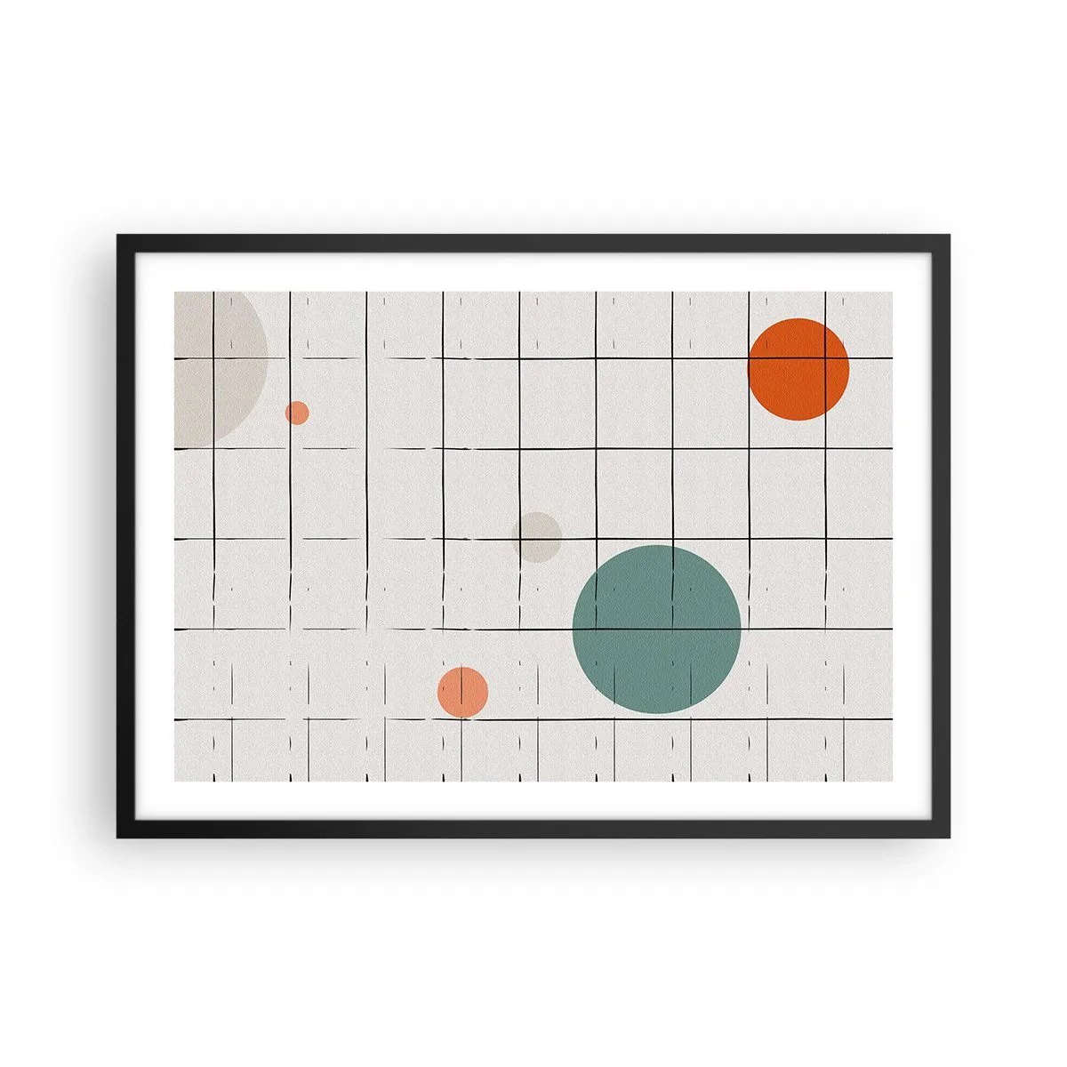 Poster in black frame - Imprisoned. Us or Them? - 70x50 cm