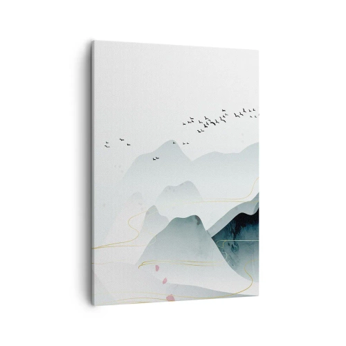 Canvas picture - Over the Peaks - 50x70 cm