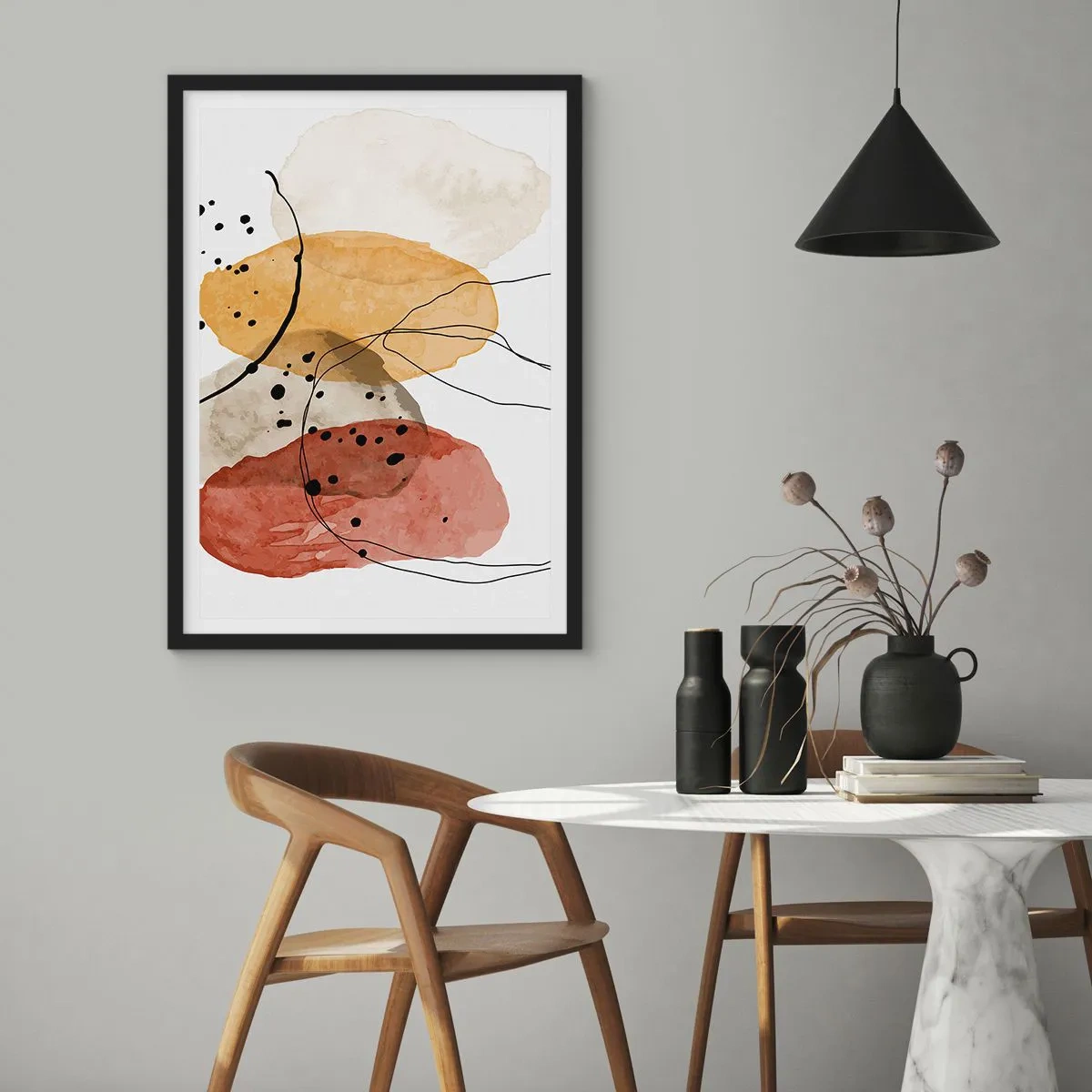 Poster in black frame - Like a Light Air - 61x91 cm