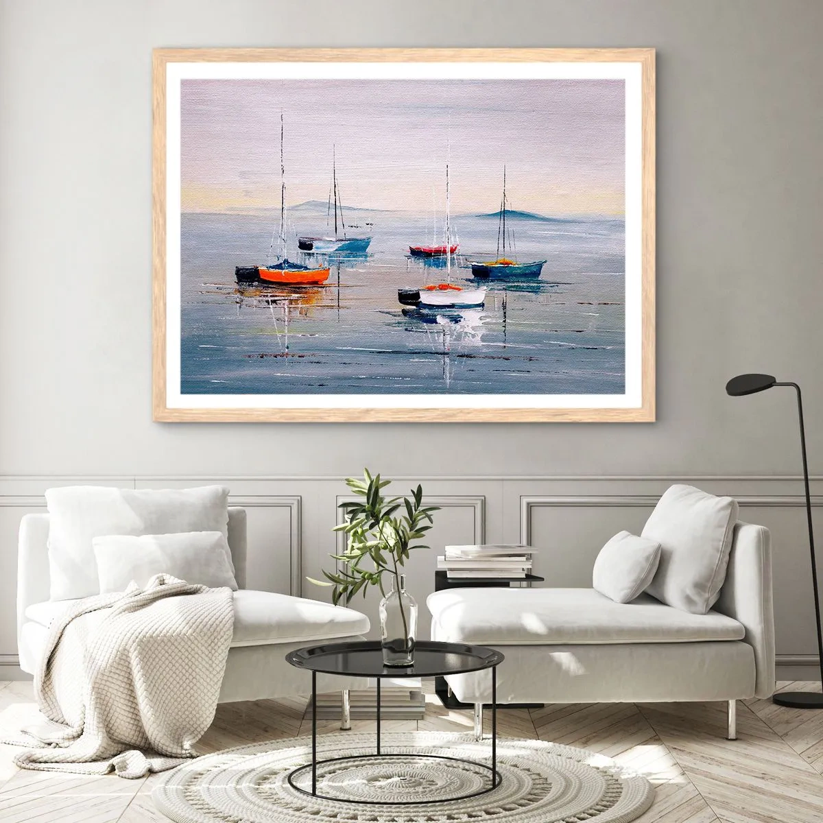 Poster in light oak frame - Deserved Rest - 50x40 cm