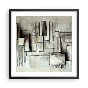 Poster in black frame - Power of Simplicity - 50x50 cm