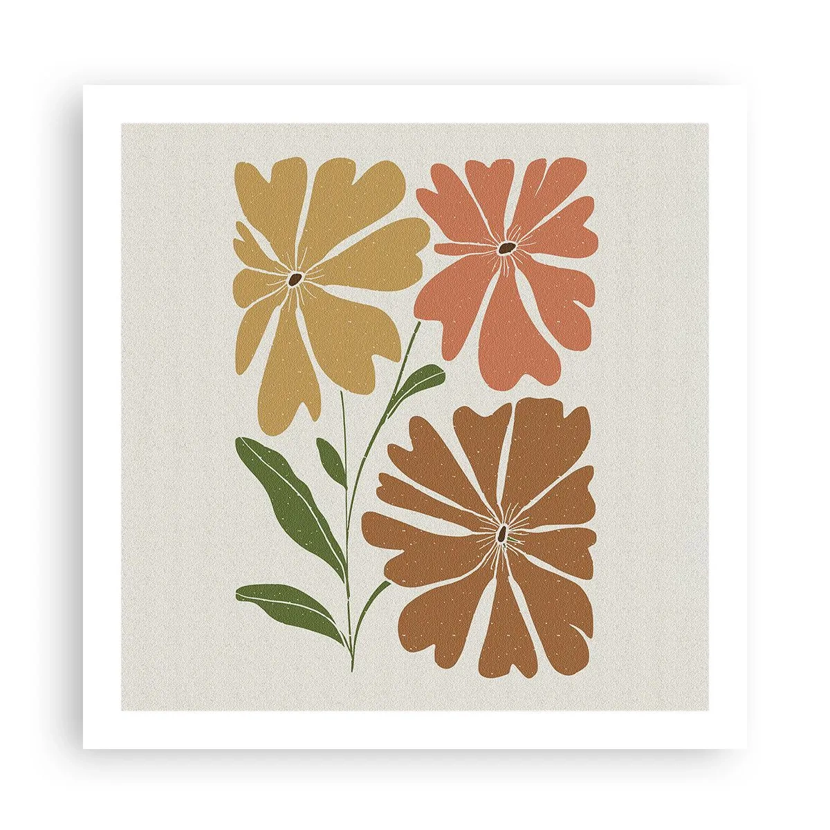 Poster - Nature and Geometry - 60x60 cm
