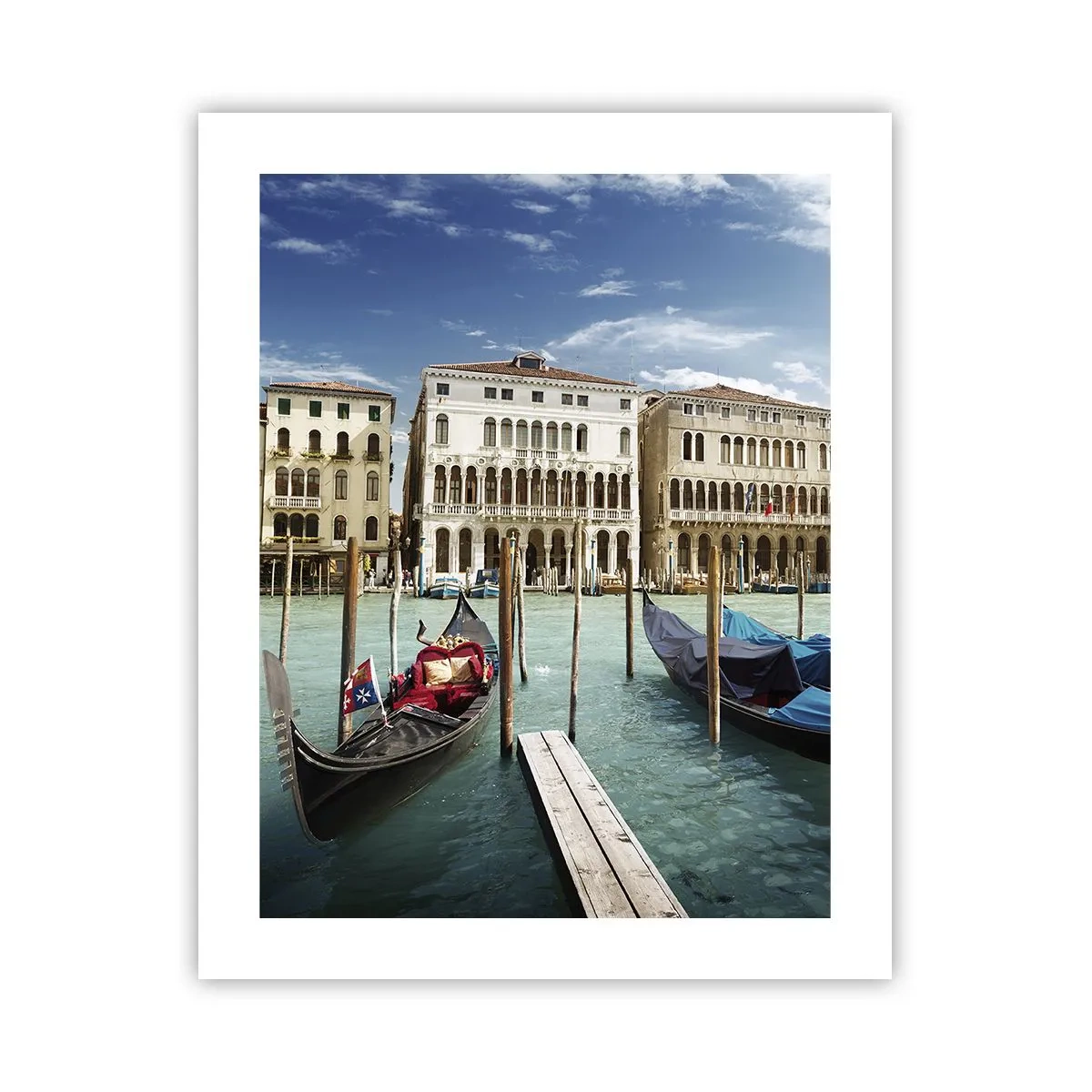 Poster - Palaces in Blue - 40x50 cm