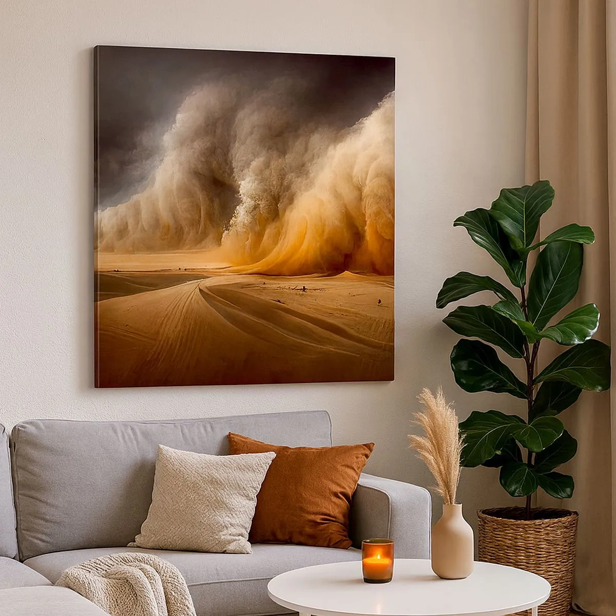 Canvas picture - Rage of the Desert - 30x30 cm