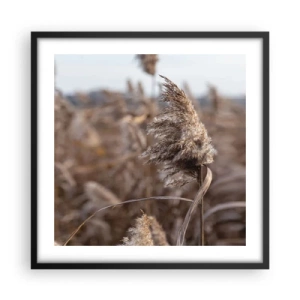 Poster in black frame - Time to Fly with the Wind - 50x50 cm