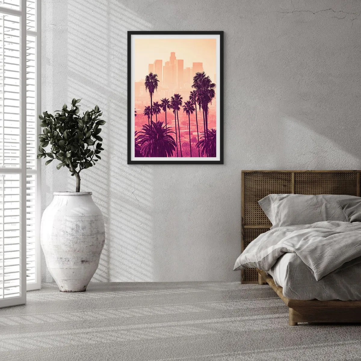 Poster in black frame - Californian Landscape - 70x100 cm