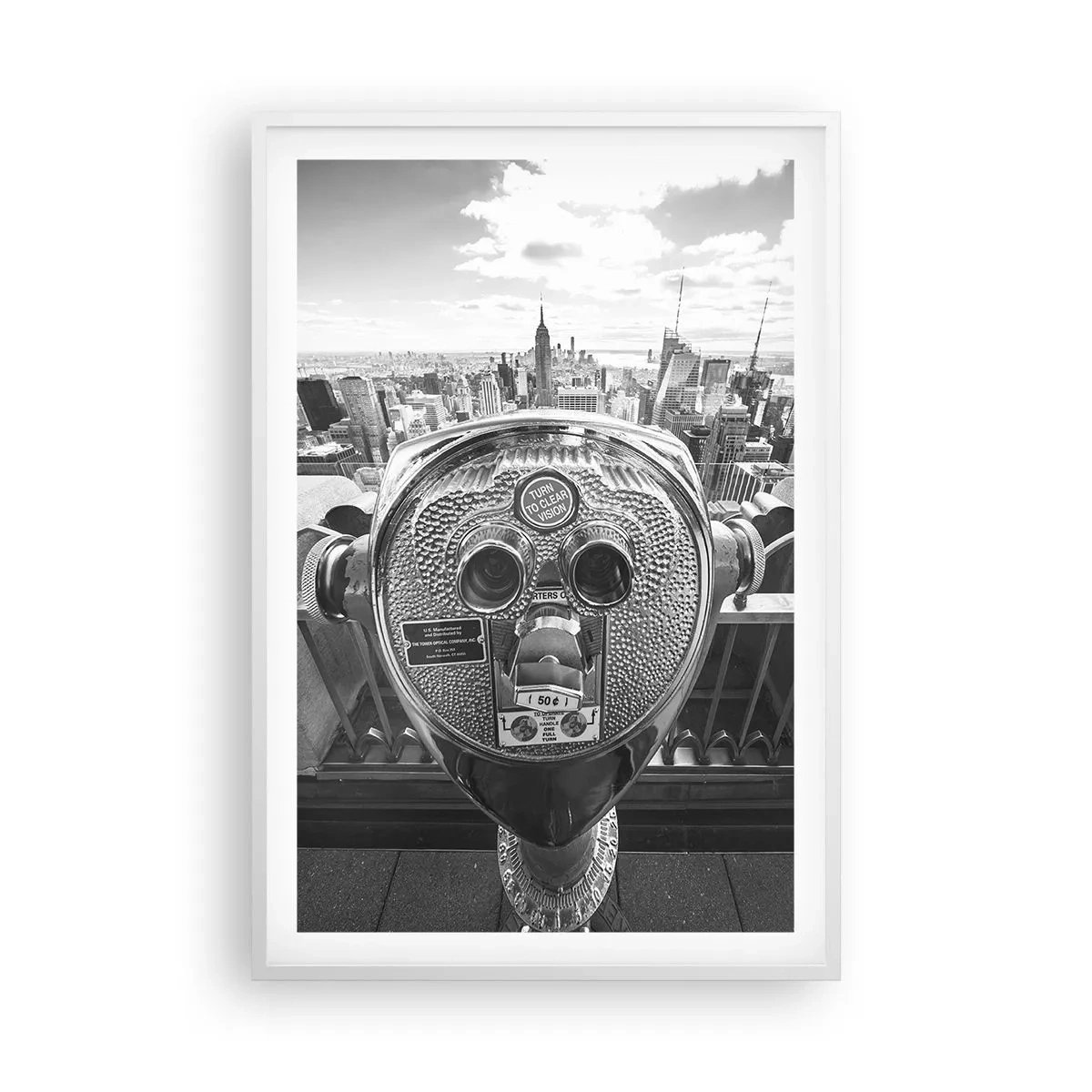 Poster in white frmae - City of Cities - 61x91 cm