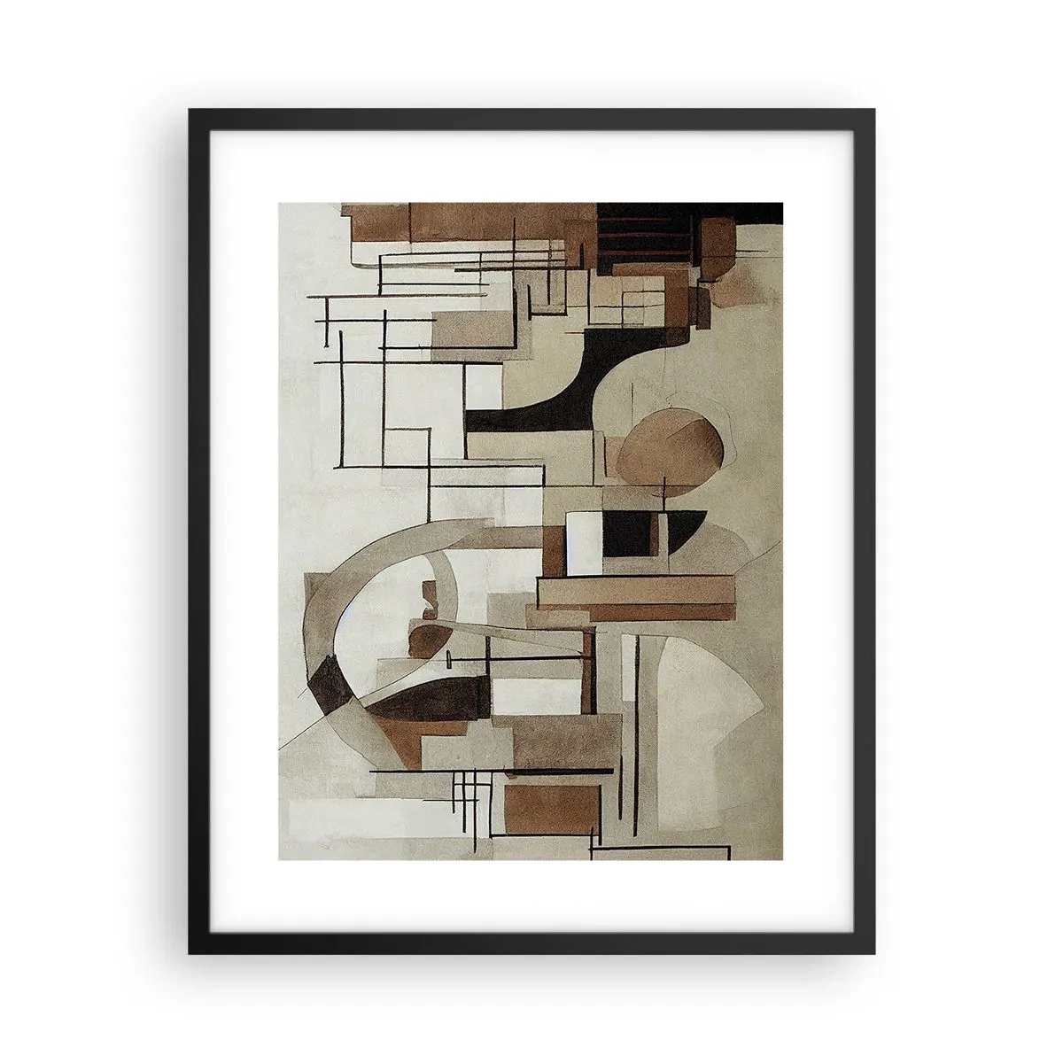 Poster in black frame - City Landscape 2.0 - 40x50 cm