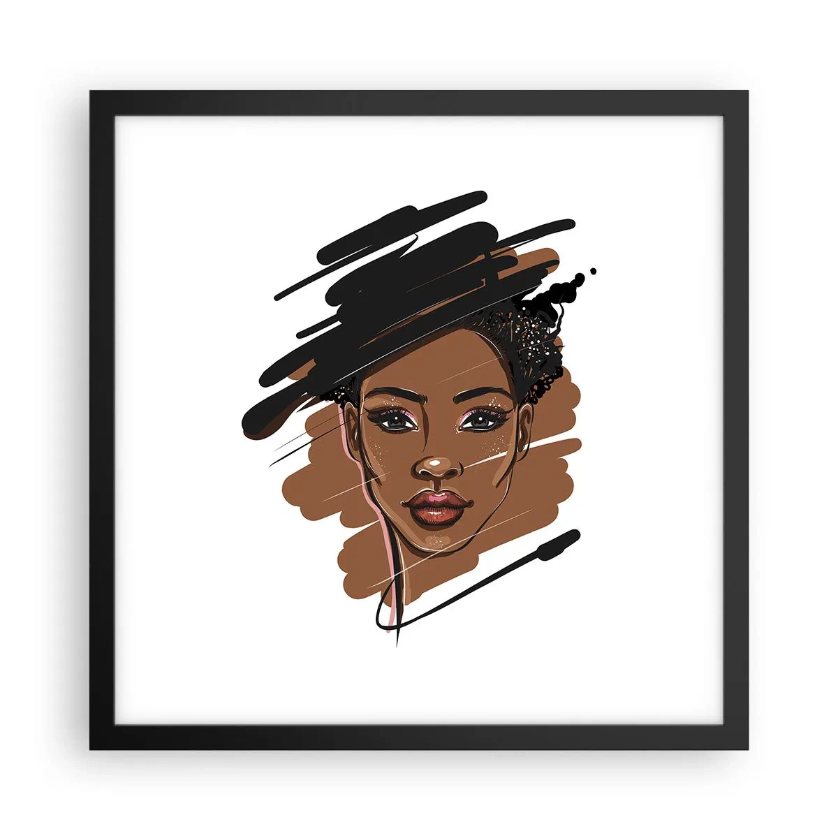 Poster in black frame - Sweet Like Chocolate - 40x40 cm
