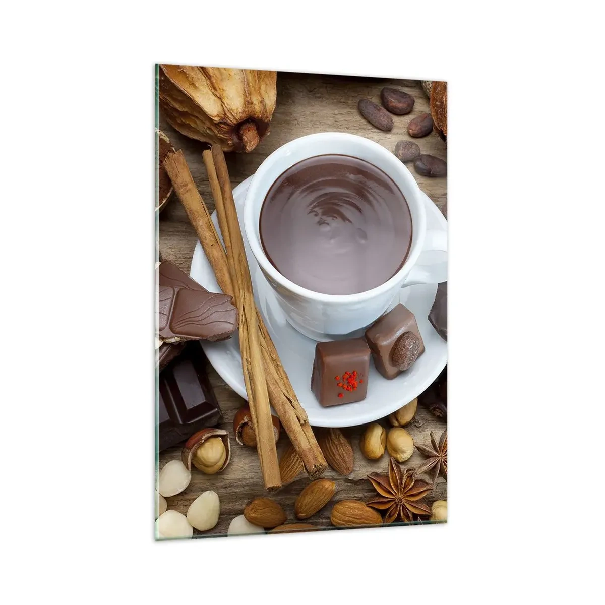 Glass picture - From a Fairytale Factory of Chocolate - 80x120 cm