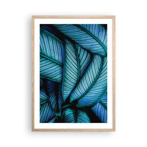 Poster in light oak frame - Lifelines - 50x70 cm