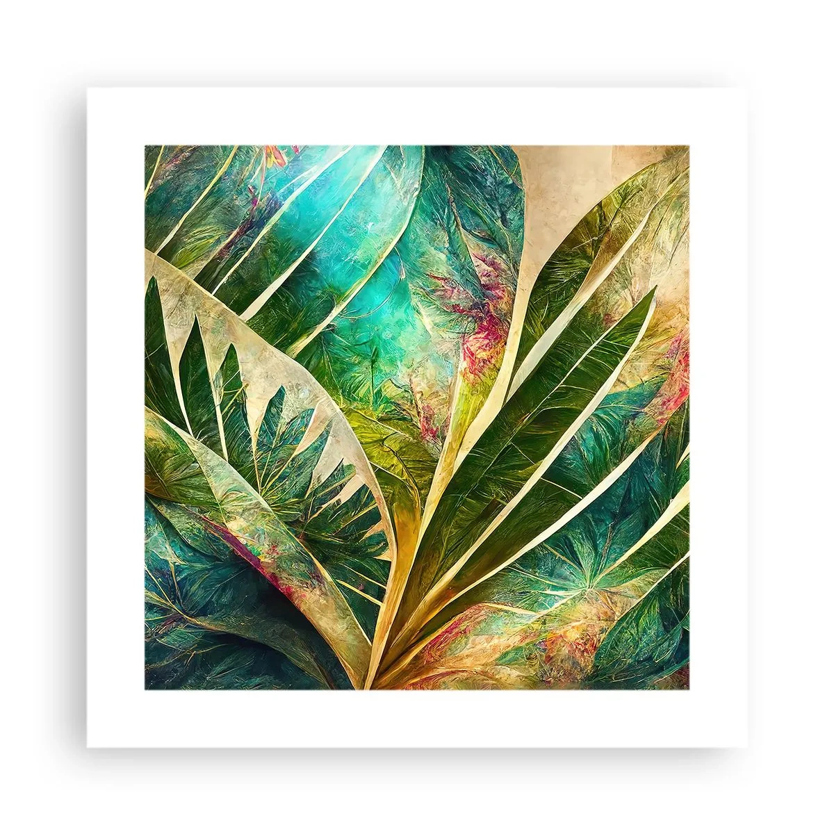 Poster - Colours of the Tropics - 40x40 cm