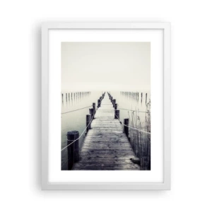 Poster in white frmae - Immerse Yourself in Peace - 30x40 cm