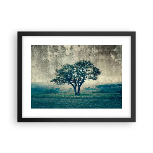 Poster in black frame - Apple Tree in Blue? - 40x30 cm