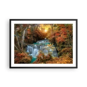 Poster in black frame - Hidden Forest Treasure - 70x50 cm