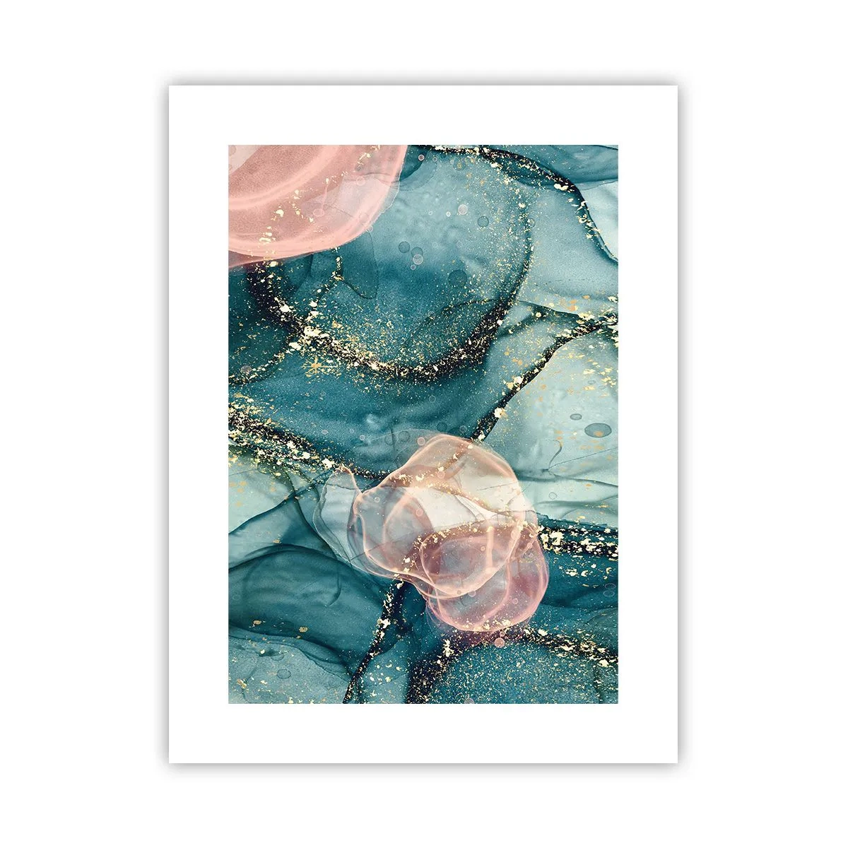Poster - Silm Blue, Tulle Pink - 30x40 cm