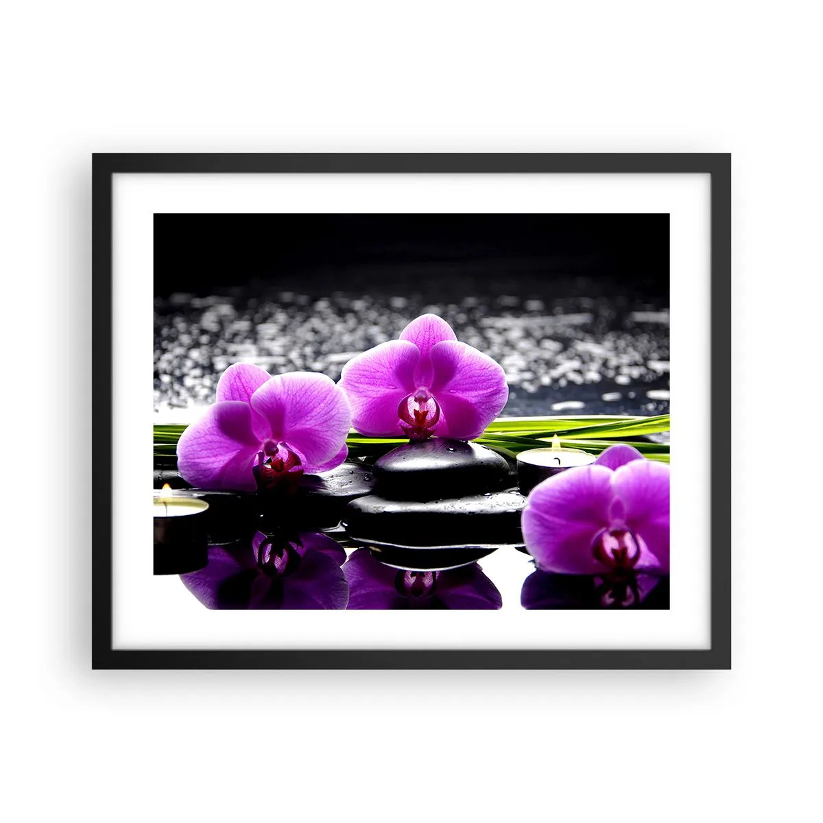 Poster in black frame - Drowning in Peace and Quiet - 50x40 cm