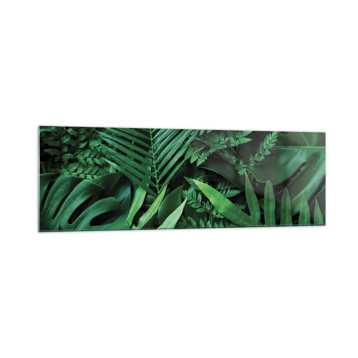 Glass picture - In a Green Hug - 160x50 cm