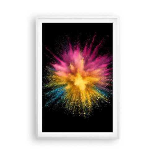 Poster in white frmae - Birth of Colours - 61x91 cm
