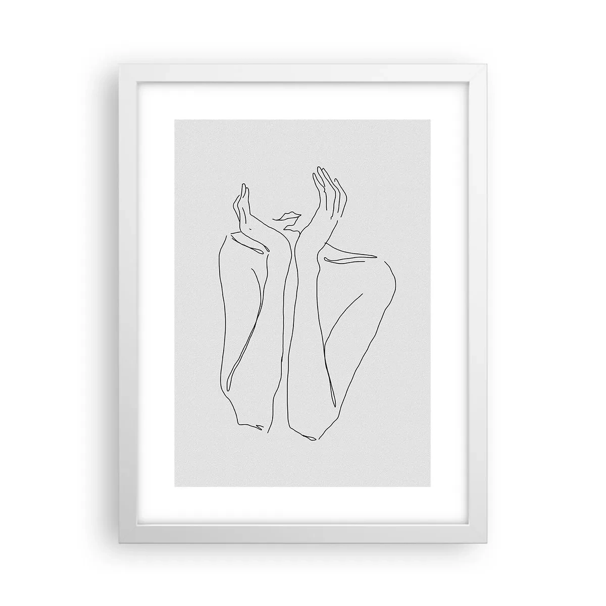 Poster in white frmae - What Girls Are Dreaming of - 30x40 cm