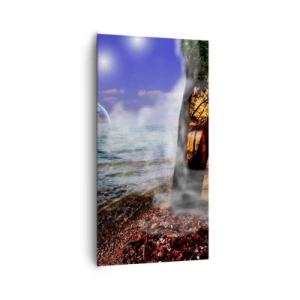 Canvas picture - Surrealistic Landscape - Unity of Nature - 65x120 cm
