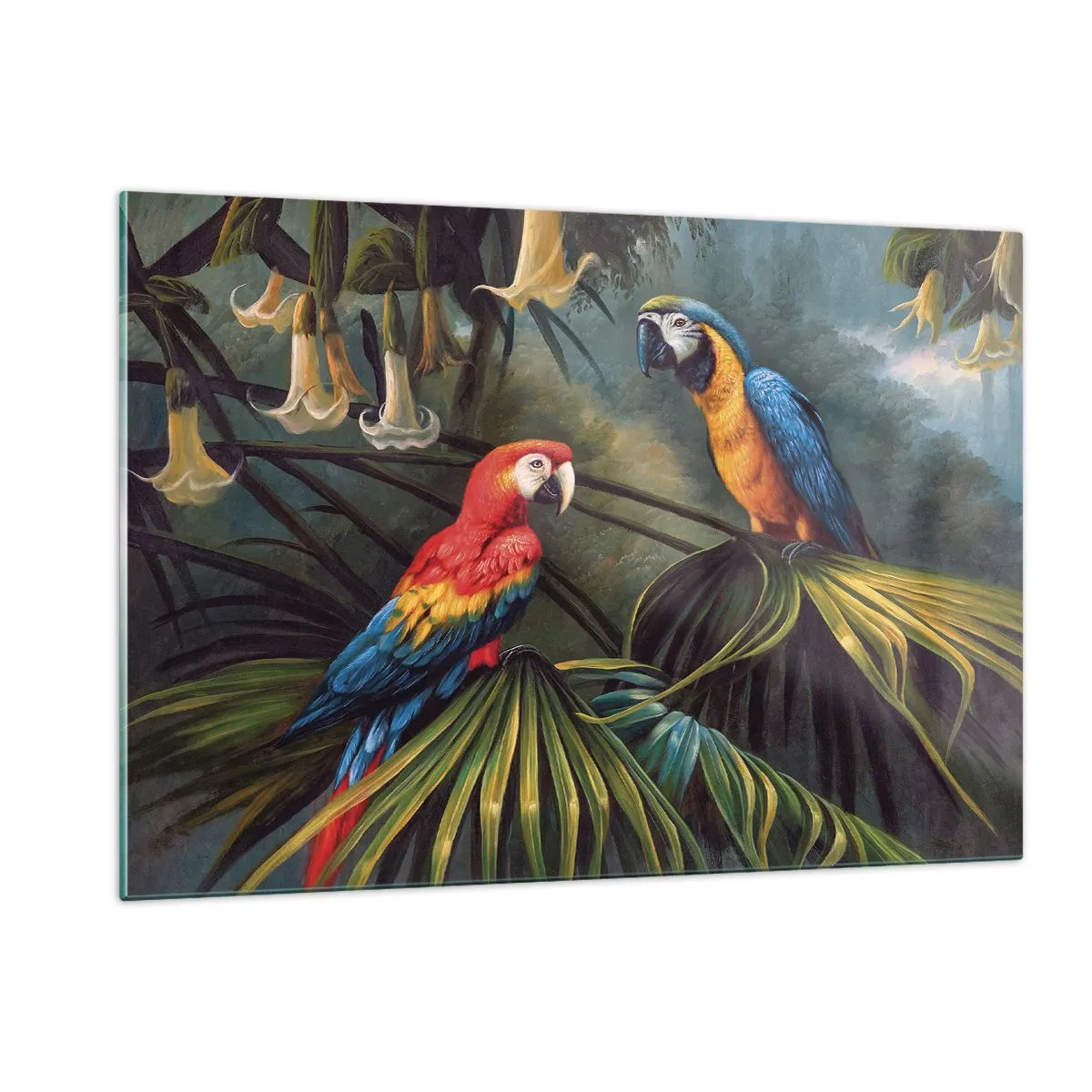 Glass picture - Romanticism in Tropics - 120x80 cm