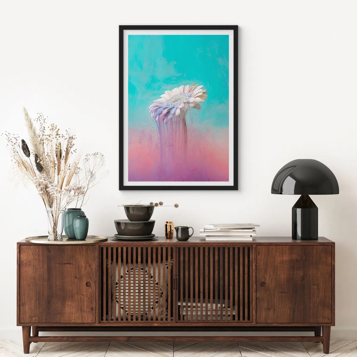 Poster in black frame - Afterlife of Flowers - 70x100 cm