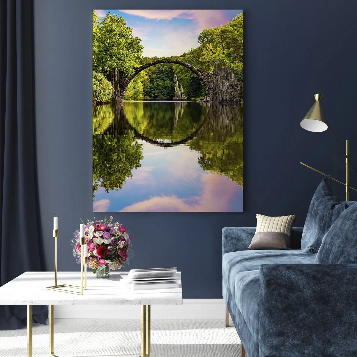 Glass picture - At the Crossroads of Two Worlds - 70x100 cm