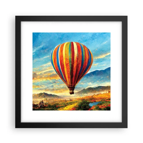 Poster in black frame - More Can Be Seen in Silence - 30x30 cm