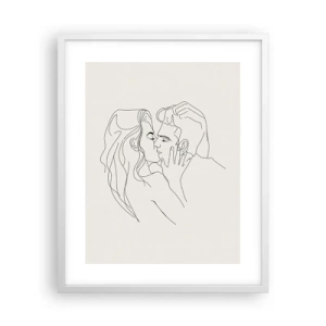 Poster in white frmae - Tangled up by a Feeling - 40x50 cm