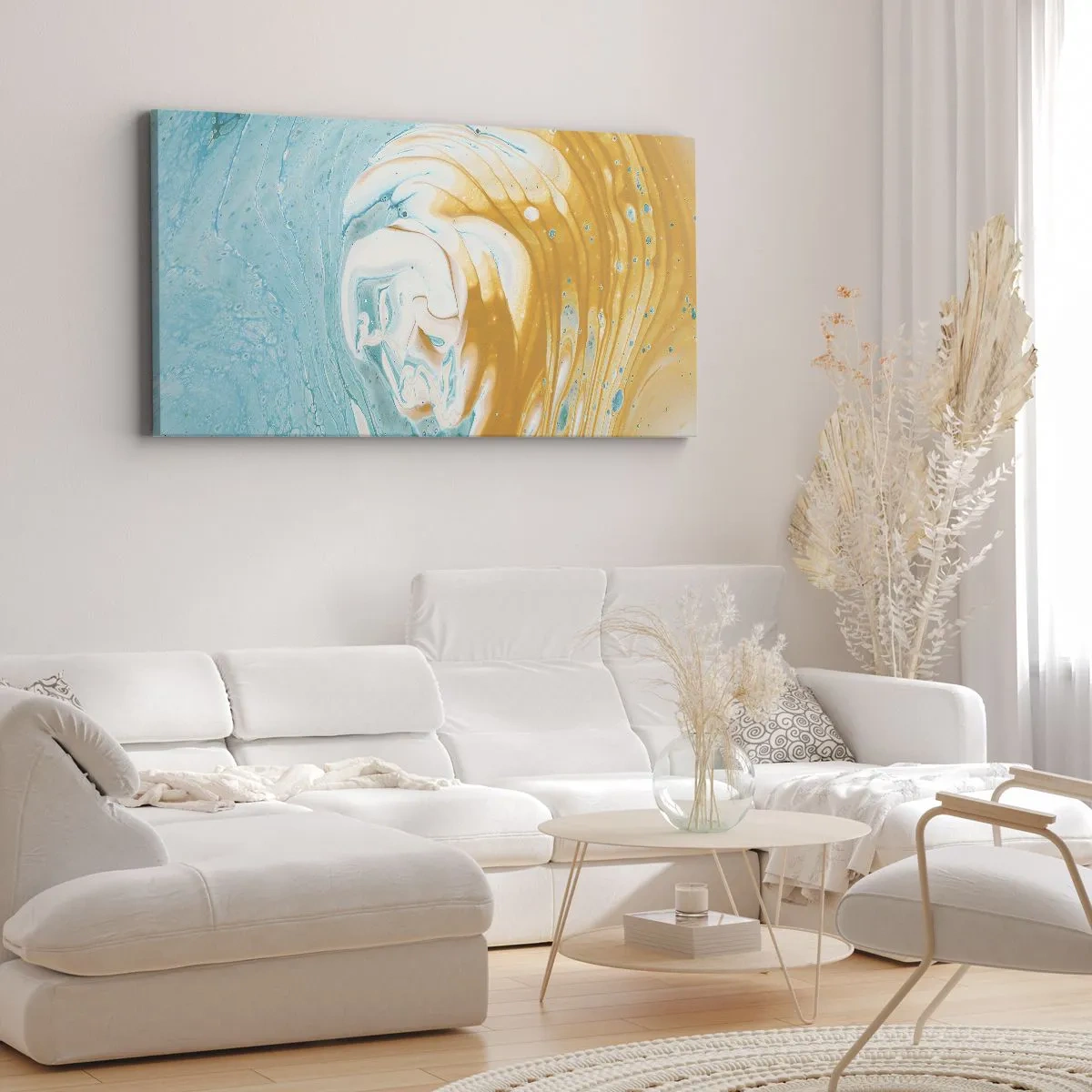Canvas picture - Pastel Swirl - 120x50 cm