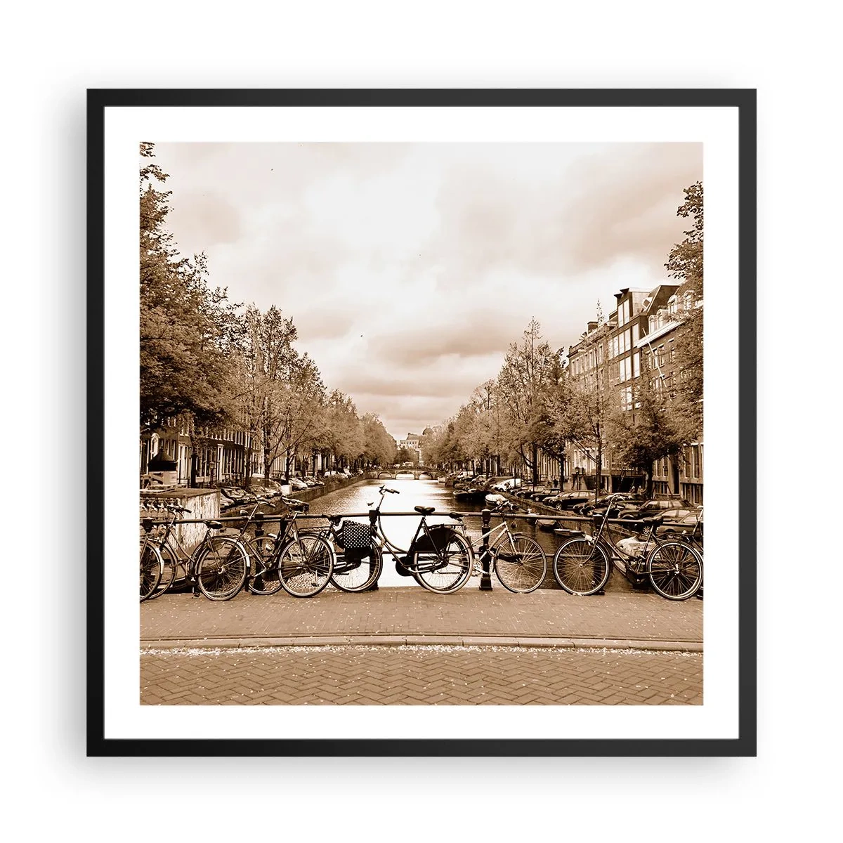 Poster in black frame - Dutch Atmosphere - 60x60 cm