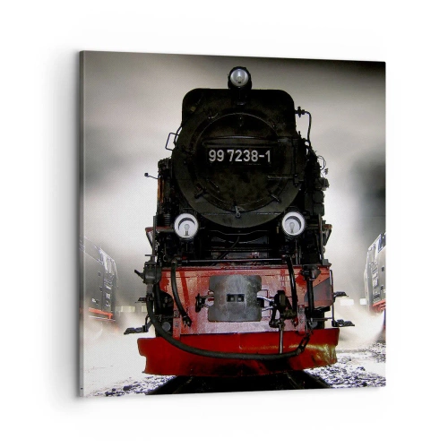 Canvas picture - Standing and Wheezing, Panting and Blowing - 60x60 cm