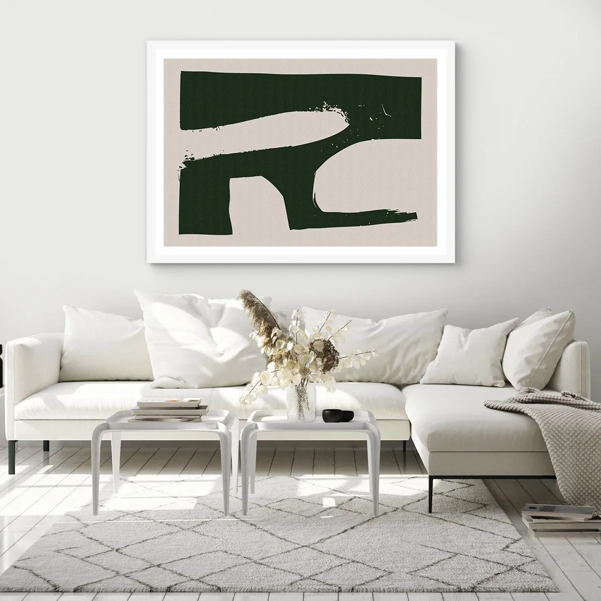 Poster in white frmae - Whiteness of the Bay - 70x50 cm